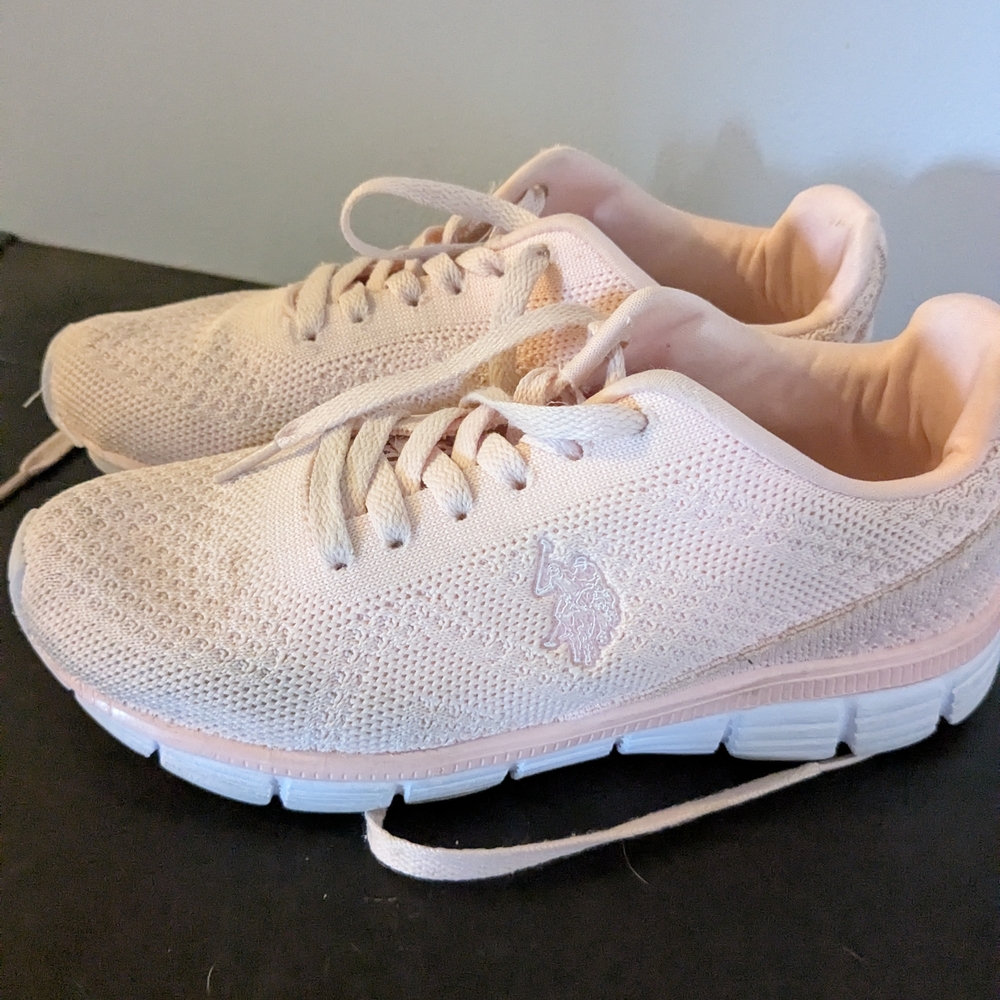 U.S. Polo Assn. Pink Sneakers with Cushioned Sole